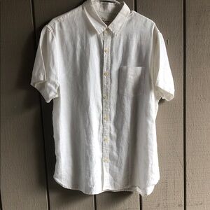Lucky Brand White Linen Men's Shirt